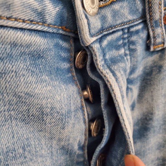 Button Fly High Rise Jeans - Picture 3 of 6